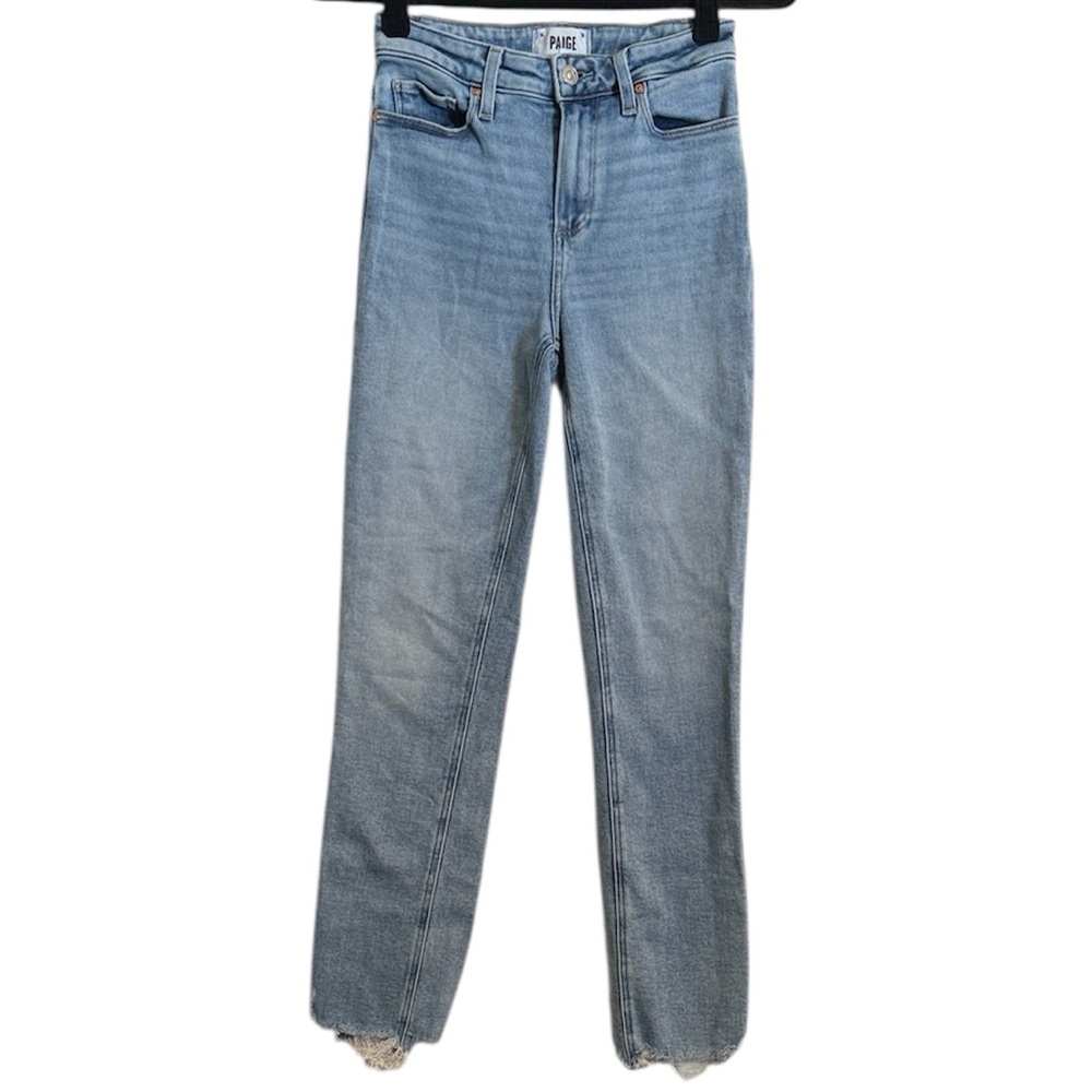 PAIGE Cindy Distressed High Rise Jeans